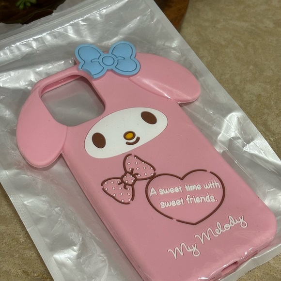 🌷My Melody Cute Kawaii Silicone iPhone 12 Pro Max Phone Case - Picture 2 of 5